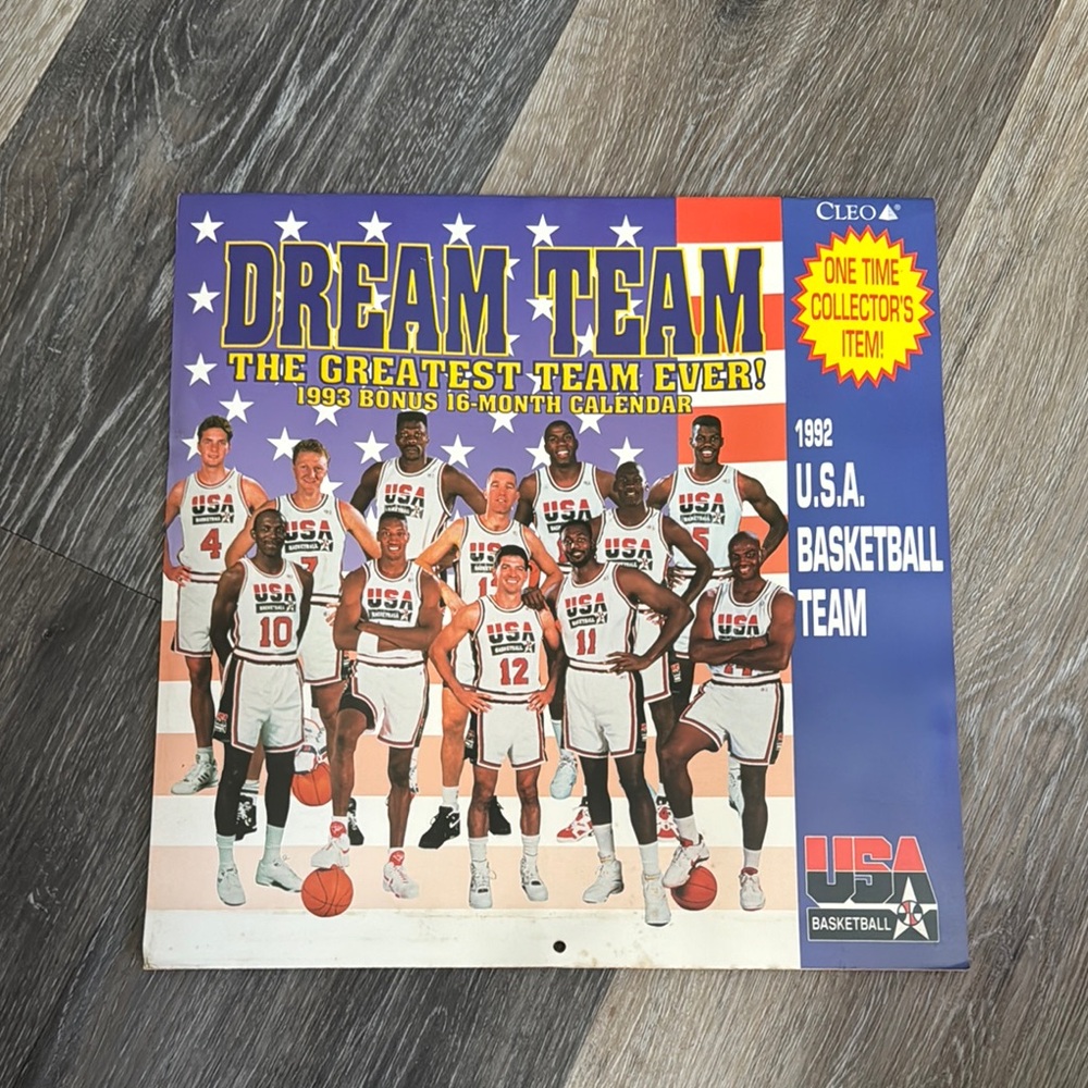 USA Basketball Dream Team Bighead Graphic Tee | Size X-Large | Vintage 1990s